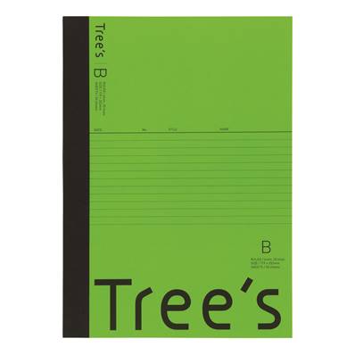 Trees notebook 60 pages B5 vert clair