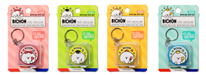 METRES PORTE-CLES BONJOUR BICHON