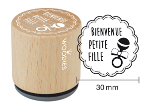 Woodies tampon Bienvenue petite fille