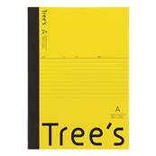 Trees notebook 60 pages B5 jaune