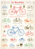 Poster - affiche Cavallini 50 x 70 cm bicyclette