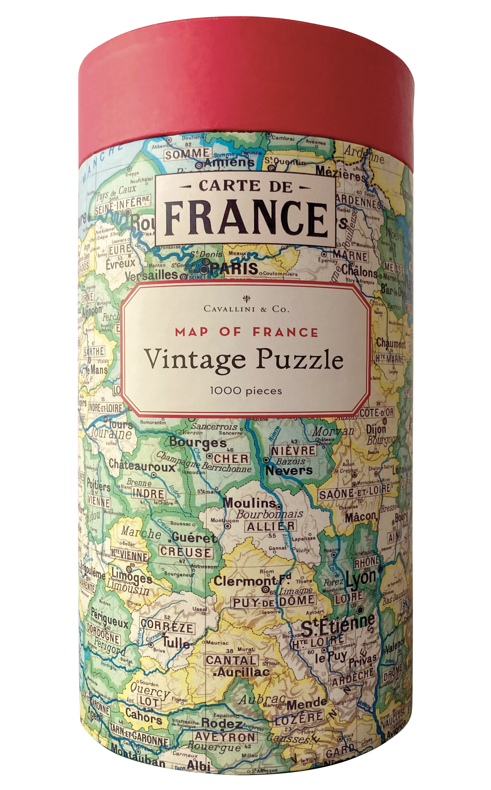 Puzzle 1000 pièces plan de la France 50 x 70 cm